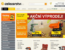 Tablet Screenshot of e-zelezarstvi.cz